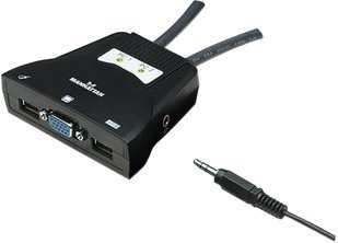 MANHATTAN Przełącznik KVM 2x1 VGA/USB 1920x1440 z audio 151245