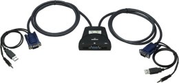 MANHATTAN Przełącznik KVM 2x1 VGA/USB 1920x1440 z audio 151245