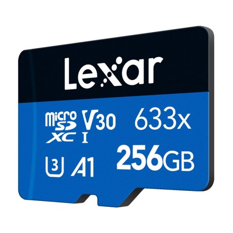 Karta pamięci Lexar High-Performance 633x microSDXC 256GB + adapter SD