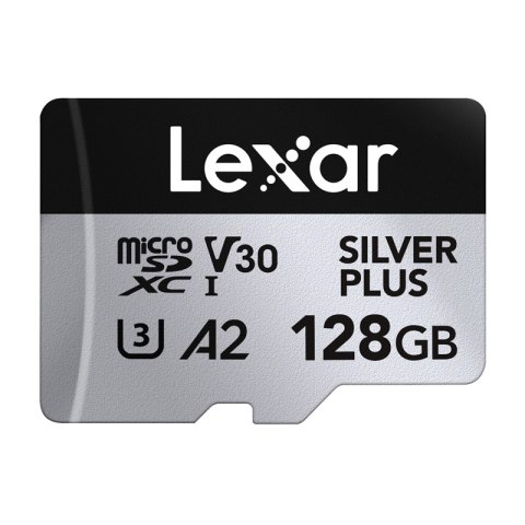 Karta pamięci Lexar High-Performance Silver Plus microSDXC 128GB + adapter