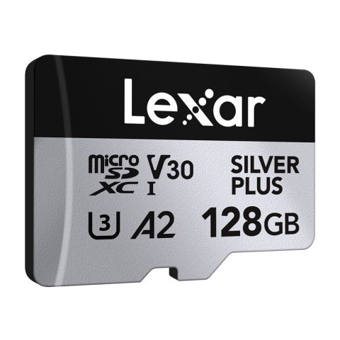 Karta pamięci Lexar High-Performance Silver Plus microSDXC 128GB + adapter