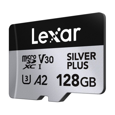 Karta pamięci Lexar High-Performance Silver Plus microSDXC 128GB + adapter