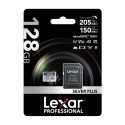 Karta pamięci Lexar High-Performance Silver Plus microSDXC 128GB + adapter