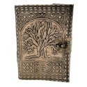 Skórzany Notatnik Retro Drzewo Życia - 200 stron 125 GSM - H019