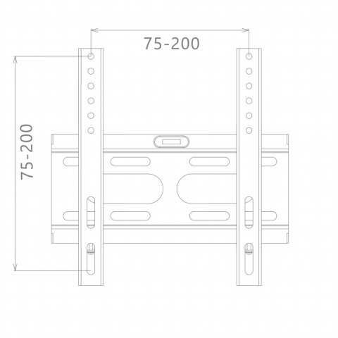 UCHWYT DO TV LED/LCD 14"-43" 25KG CV-20 brak regulacji OEM