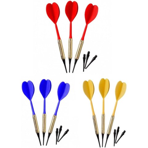 RZUTKI LOTKI PLASTIKOWE DART 3SZT BEZPIECZNE ŻÓŁTE BEST SPORTING