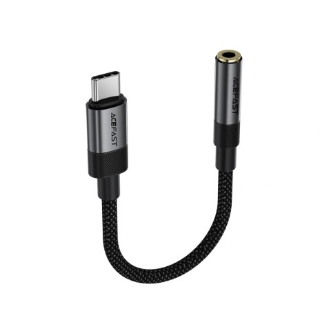 Adapter Acefast J12 USB-C do mini jack 3.5 mm - czarny