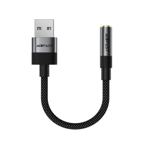 Adapter Acefast J13 USB-A do mini jack 3.5 mm - czarny