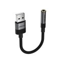 Adapter Acefast J13 USB-A do mini jack 3.5 mm - czarny
