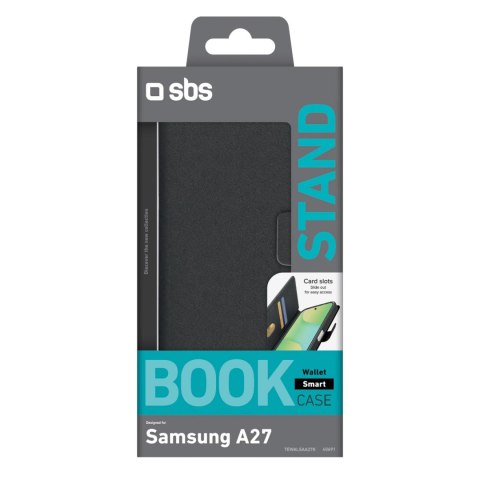 Etui SBS Wallet Smooth na Samsung Galaxy A27 z klapką - czarne