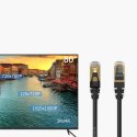 Kabel sieciowy Ethernet Orico PUG-C7 CAT7 10Gbps RJ45 internetowy LAN okrągły 0,5 m - czarny