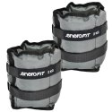 OBCIĄŻENIE NA PRZEGUBY SZARE 4KG (2x2KG) ENERO FIT