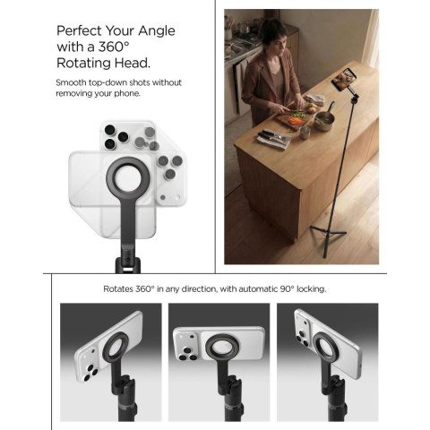 Selfie stick Spigen S582W Bluetooth - czarny