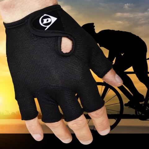 RĘKAWICZKI ROWEROWE SENIOR CZARNE DUNLOP R.XL