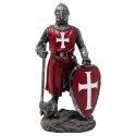 Figurka Rycerz Krzyżowiec 18,5 cm - Polyresin - MC-23133