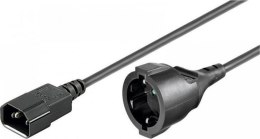MANHATTAN Kabel zasilania PC przedłużacz Schuko ( F ) na C14 F/M 1.5 m 353724