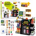 Supermarket Kasa Fiskalna Skaner Dystrybutor Napojów Światła Dźwięki 65 el.