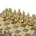 Ekskluzywne Szachy Metalowe Bizancjum 20x20 cm - S1CBRO