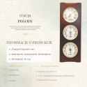 Elegancka Stacja Pogody - Barometr Termometr Higrometr 36cm Retro - YG336