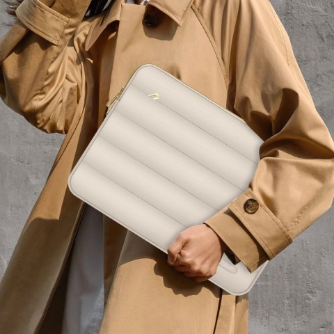 Torba na laptopa 13-14 Tech-Protect Puffy - beżowa