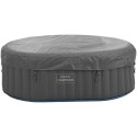 Jacuzzi ogrodowe dmuchane 100 dysz masujących 2 osobowe 550 l niebiesko - szare