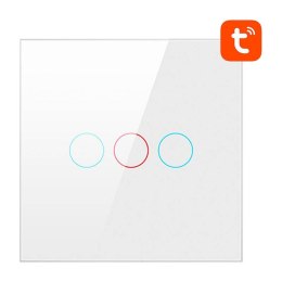 Włącznik światła AVATTO LZTS02-EU-W3 ZigBee 3-kanałowy (biały)