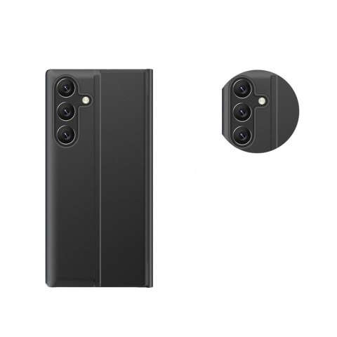 Etui pokrowiec z klapką i podstawką na Samsung Galaxy A35 New Sleep View Case - czarny