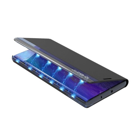 Etui pokrowiec z klapką i podstawką na Samsung Galaxy A35 New Sleep View Case - czarny