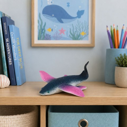 Latająca Ryba Gumowa Figurka Rozciągliwa Realistyczna Ryba Oceaniczna 12 cm