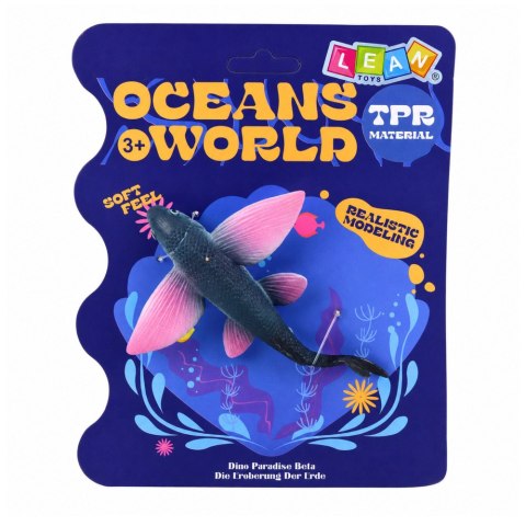Latająca Ryba Gumowa Figurka Rozciągliwa Realistyczna Ryba Oceaniczna 12 cm