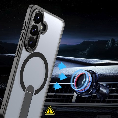 Etui pokrowiec na Samsung Galaxy A57 z podstawką Hybrid Armor X MagSafe - czarny