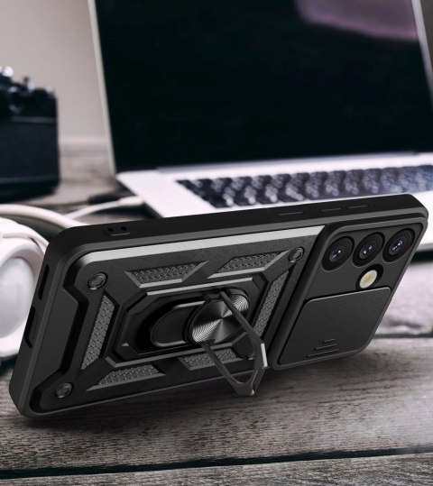 Etui pokrowiec na Samsung Galaxy S26 Hybrid Armor Camshield - czarny