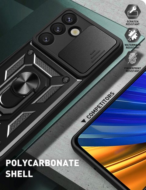 Etui pokrowiec na Samsung Galaxy S26 Ultra Hybrid Armor Camshield - czarny