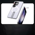 Etui pokrowiec na Samsung Galaxy S26 Ultra z podstawką Hybrid Armor X MagSafe - przezroczysty