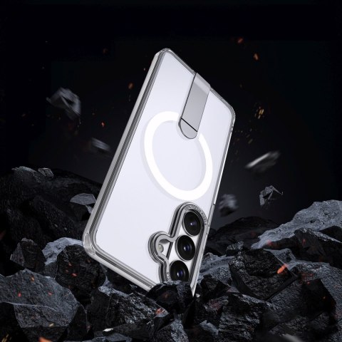 Etui pokrowiec na Samsung Galaxy S26 z podstawką Hybrid Armor X MagSafe - przezroczysty
