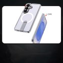 Etui pokrowiec na Samsung Galaxy S26 z podstawką Hybrid Armor X MagSafe - przezroczysty