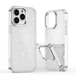 Etui pokrowiec na iPhone 16 Glitter Case - przezroczyste z brokatem