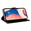 Etui pokrowiec na iPhone 16 Leather Book Case - czarny