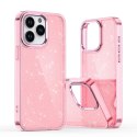 Etui pokrowiec na iPhone 16 Pro Glitter Case - różowe z brokatem