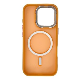 Etui pokrowiec na iPhone 16 Pro Max Magnetic Collection MagSafe - pomarańczowe