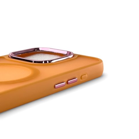 Etui pokrowiec na iPhone 16 Pro Max Magnetic Collection MagSafe - pomarańczowe
