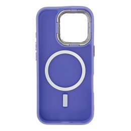 Etui pokrowiec na iPhone 16 Pro Magnetic Collection MagSafe - fioletowy
