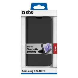 Etui pokrowiec z klapką na Samsung Galaxy S26 Ultra Wallet Smooth - czarny