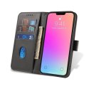 Etui portfel z klapką podstawką do iPhone 15 Pro Magnet Case - czarny