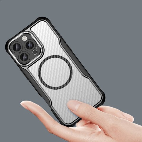 Etui silikonowe do iPhone 16 Pro Leading Series MagSafe - czarne