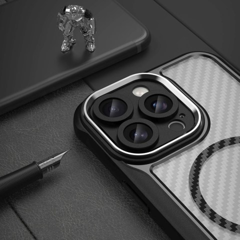 Etui silikonowe do iPhone 16 Pro Leading Series MagSafe - czarne