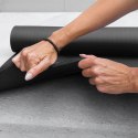 Mata gimnastyczna do ćwiczeń fitness jogi gruba 183 x 61 x 1.5 cm - czarna