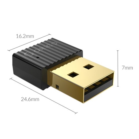 Adapter odbiornik Bluetooth 5.0 USB-A - czarny