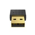 Adapter odbiornik Bluetooth 5.0 USB-A - czarny