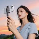 Selfie stick statyw 1/4'' na telefon kamerę aparat z obrotem 360 Bluetooth - czarny